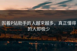 围着P站助手的人越来越多，真正懂得的人却极少