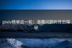 pixiv榜单这一轮：潜藏问题的背后探秘